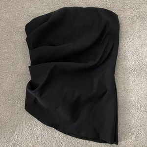 Zara Ruched Strapless Top.